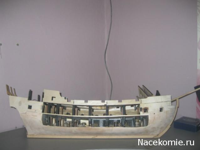 Собери Чёрную Жемчужину. Сборка корпуса.