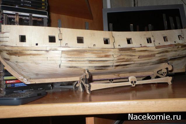 Собери Чёрную Жемчужину. Сборка корпуса.