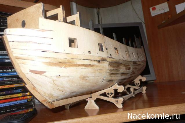 Собери Чёрную Жемчужину. Сборка корпуса.