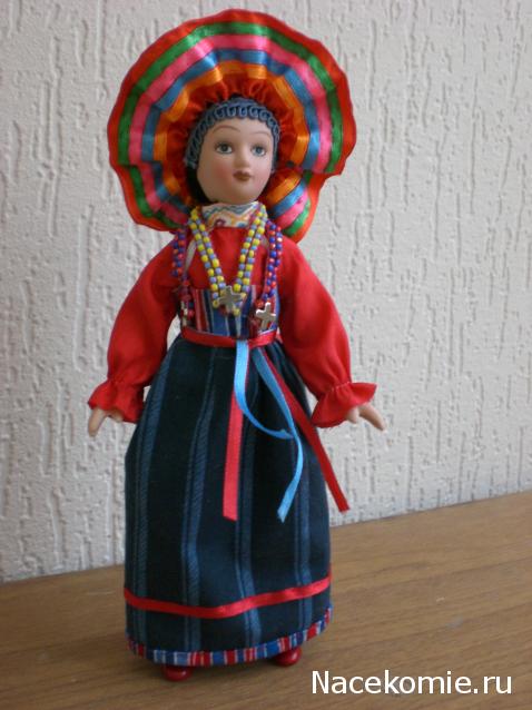 Куклы в народных костюмах №26 Кукла в летнем костюме Тульской губернии