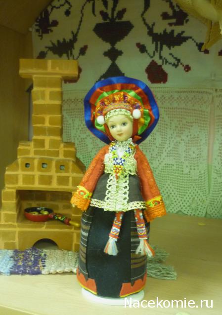 Куклы в народных костюмах №26 Кукла в летнем костюме Тульской губернии