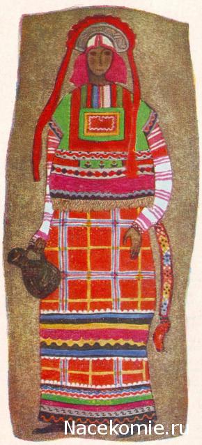 Куклы в народных костюмах №26 Кукла в летнем костюме Тульской губернии