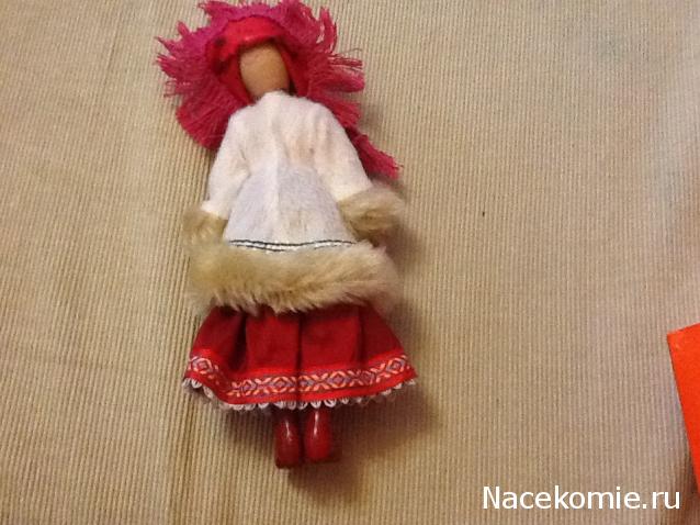 Куклы в народных костюмах №1 Кукла в зимнем костюме Московской губернии