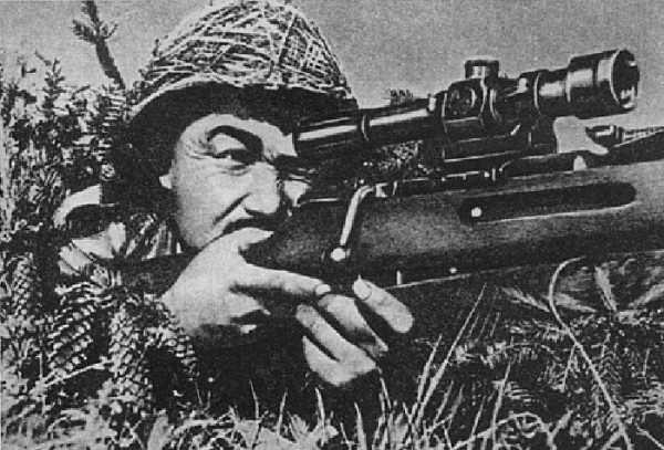 Солдаты ВОВ №1 - Снайпер РККА в осеннем камуфляже, 1941-1945 гг.