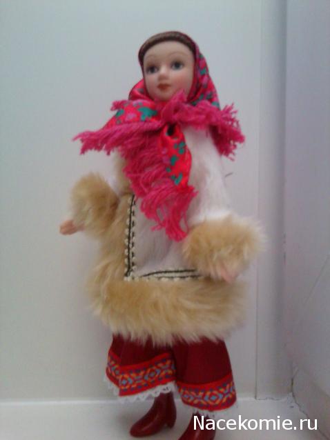 Куклы в народных костюмах №1 Кукла в зимнем костюме Московской губернии