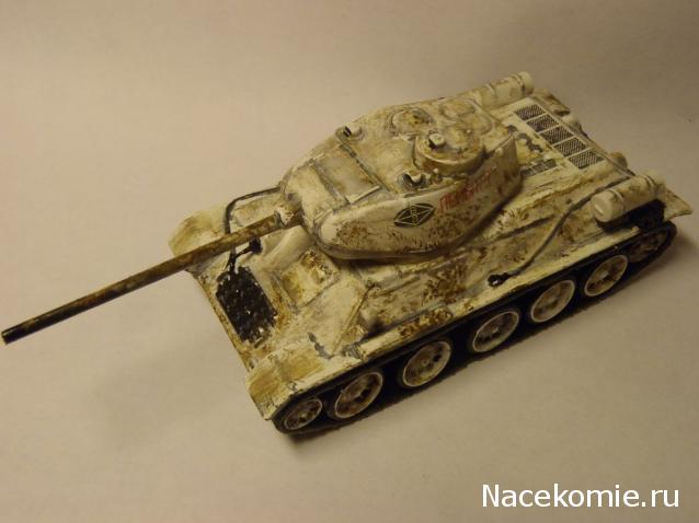 Русские танки №63 - Т-34-85 зимний камуфляж