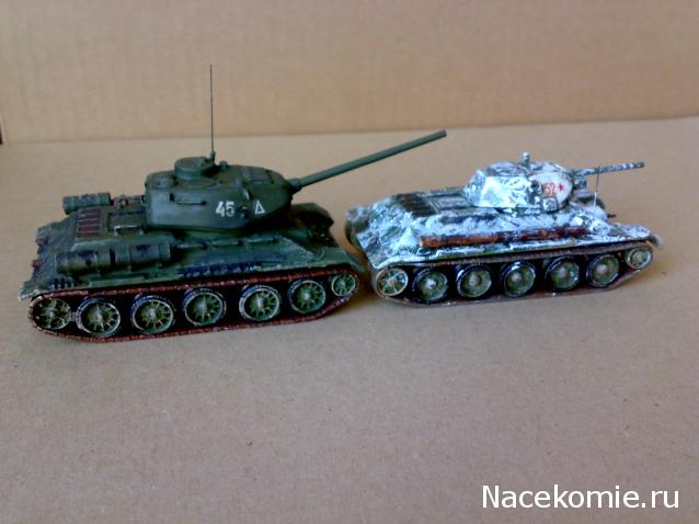 Русские танки №63 - Т-34-85 зимний камуфляж