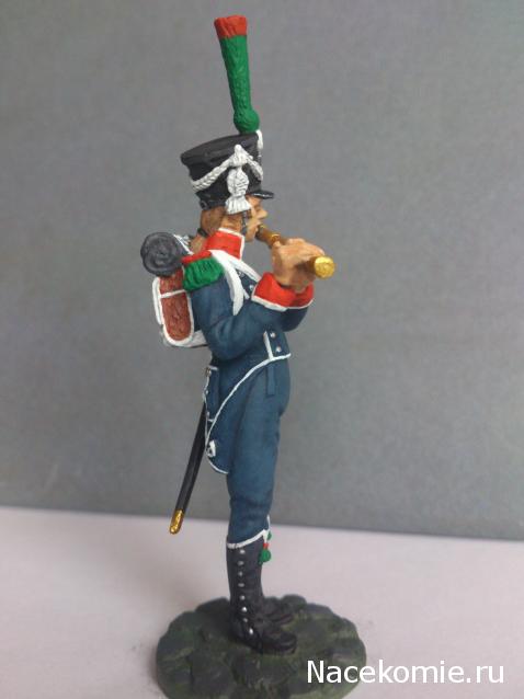 Наполеоновские войны №37 Флейтист егерской роты полка легкой пехоты в парадной форме,1815г.