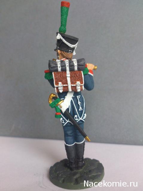 Наполеоновские войны №37 Флейтист егерской роты полка легкой пехоты в парадной форме,1815г.