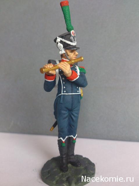 Наполеоновские войны №37 Флейтист егерской роты полка легкой пехоты в парадной форме,1815г.