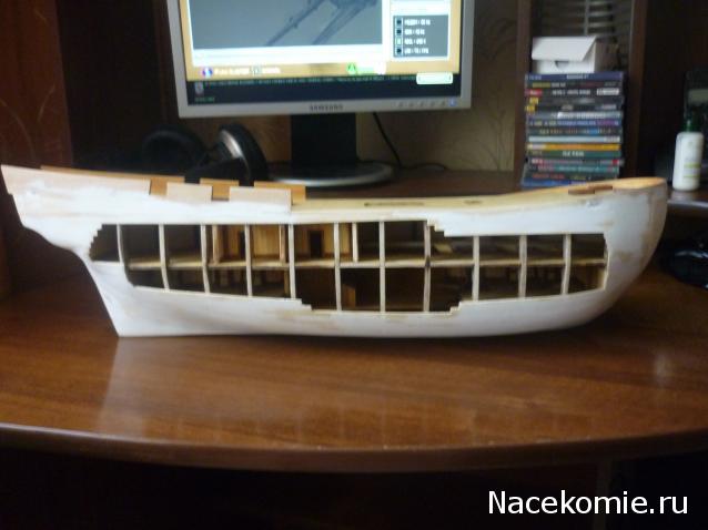 Парусник Баунти - Обшивка корпуса