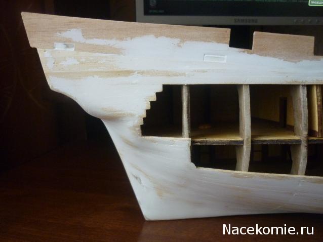 Парусник Баунти - Обшивка корпуса