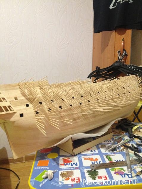 Корабль адмирала Нельсона "ВИКТОРИ" - Обшивка корпуса