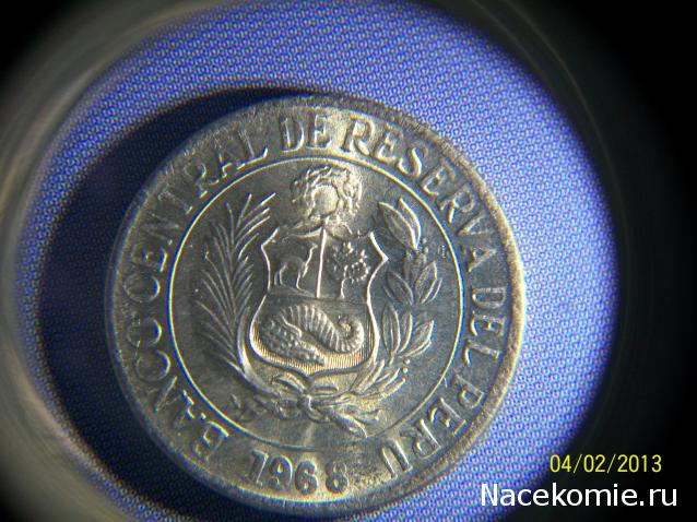 Монеты и банкноты №52  2 кроны (Эстония), 10 сентаво (Перу)