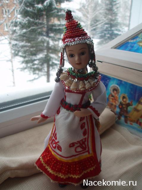 Куклы в народных костюмах №27 Кукла в чувашском девичьем костюме