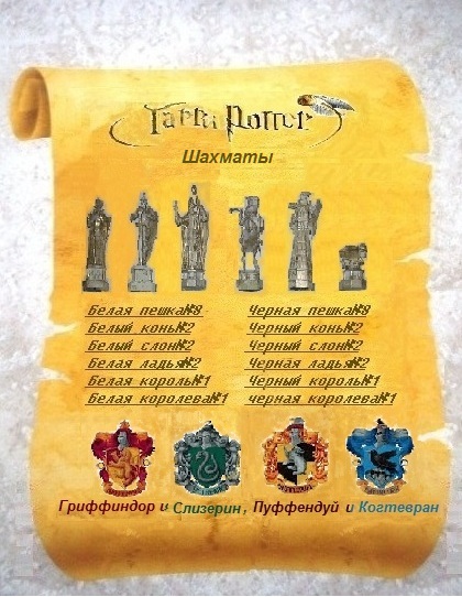 Шахматы Гарри Поттер - График выхода и обсуждение