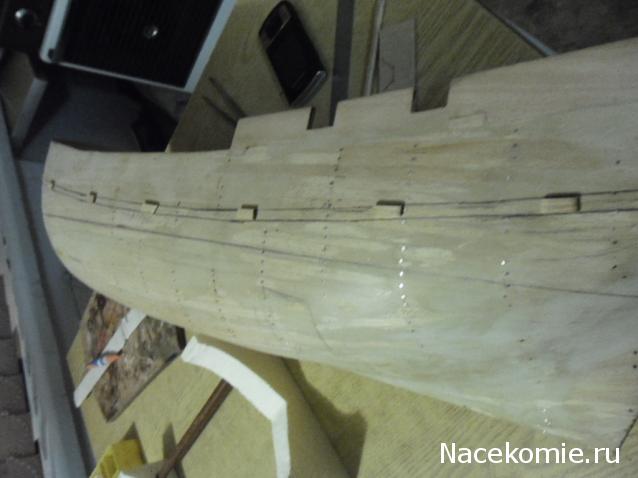 Парусник Баунти - Обшивка корпуса