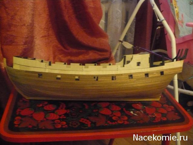 Собери Чёрную Жемчужину. Сборка: обшивка корпуса