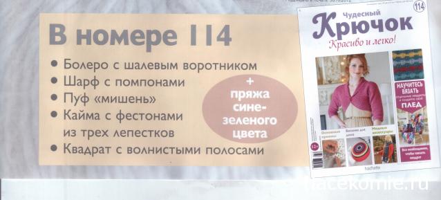 Чудесный крючок №113: пуловер с рюшами, чехол для чайника "часы", палантин, украшенный цветами