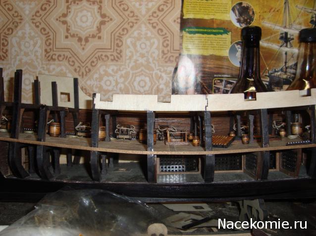 Собери Чёрную жемчужину. Сборка: оснащение палуб