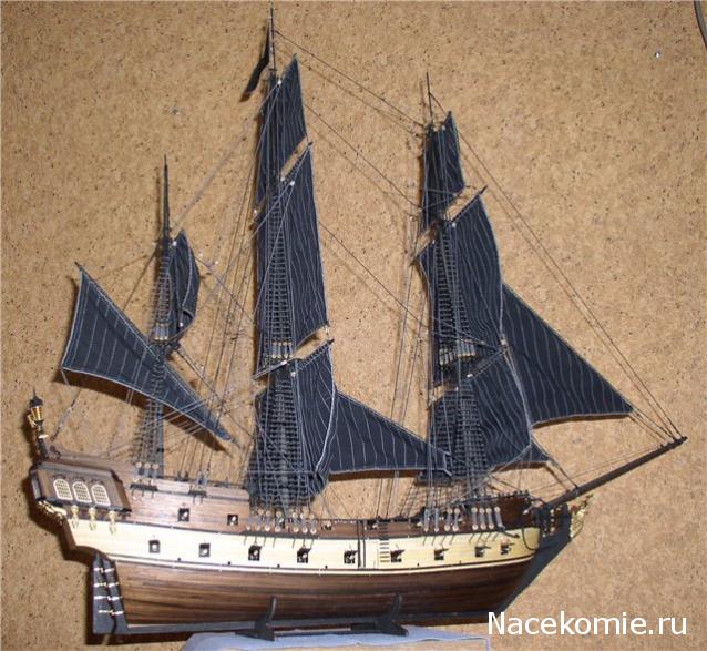 Собери Чёрную Жемчужину. Сборка: Покраска