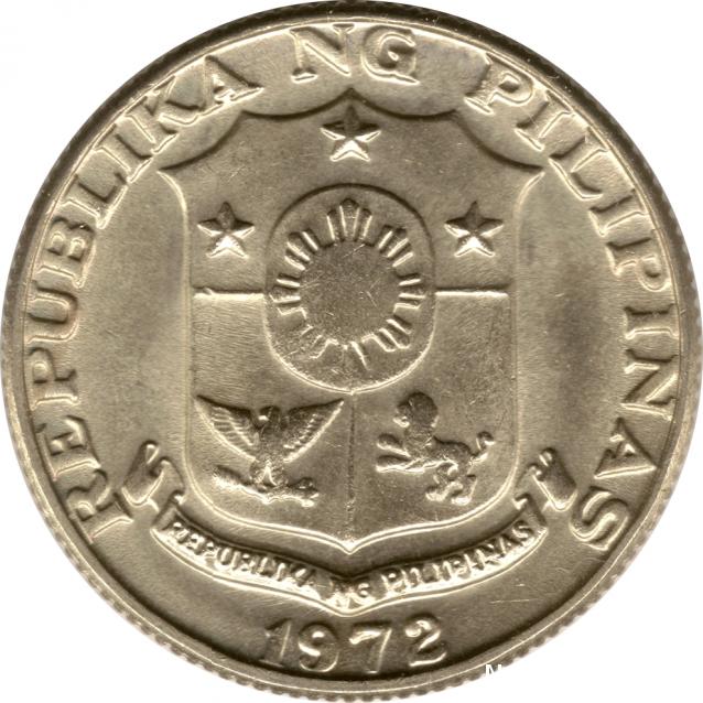 Монеты и банкноты №53  1/2 пенни (Великобритания), 50 сентимо (Филиппины)