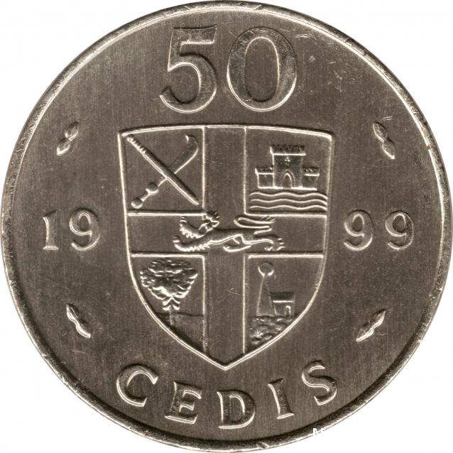 Монеты и банкноты №57  25 динаров (Ирак),20 седи (Гана)