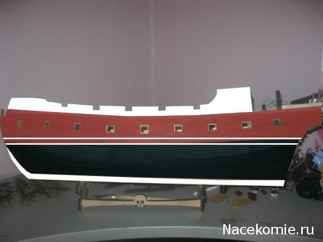 Собери Чёрную Жемчужину. Сборка: Покраска