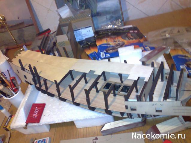 Собери Чёрную Жемчужину. Сборка корпуса.