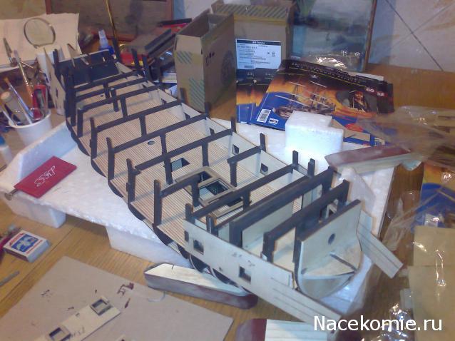 Собери Чёрную Жемчужину. Сборка корпуса.