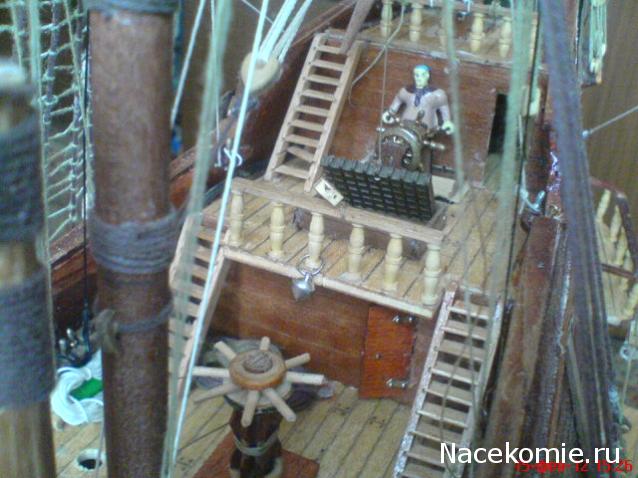 Собери Чёрную жемчужину. Сборка: оснащение палуб