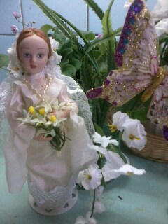 Куклы в народных костюмах №13 Кукла в городском свадебном костюме Санкт-Петербургской губернии