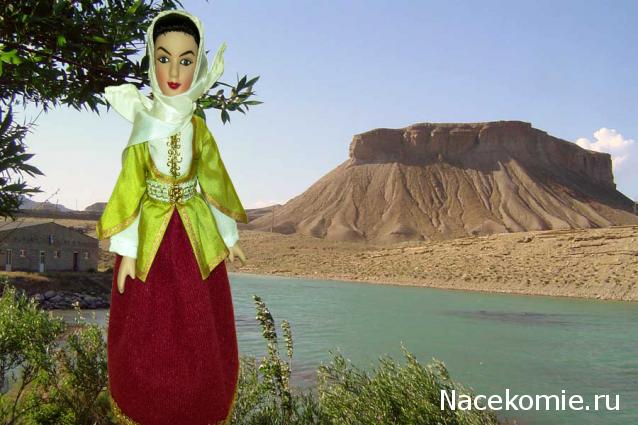 Куклы в народных костюмах №32 Кукла в азербайджанском праздничном костюме