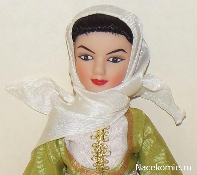 Куклы в народных костюмах №32 Кукла в азербайджанском праздничном костюме