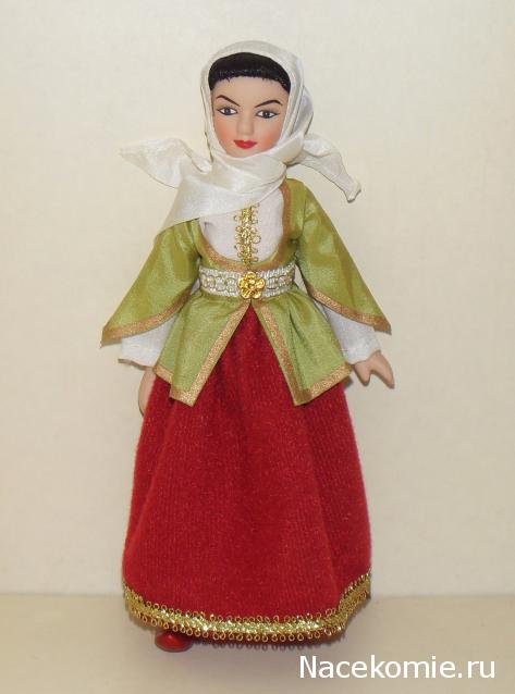 Куклы в народных костюмах №32 Кукла в азербайджанском праздничном костюме