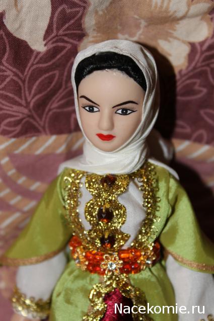 Куклы в народных костюмах №32 Кукла в азербайджанском праздничном костюме
