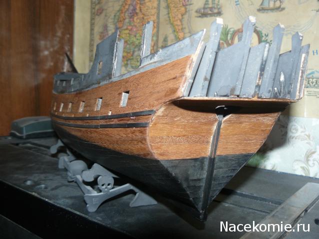 Собери Чёрную Жемчужину. Сборка: Покраска