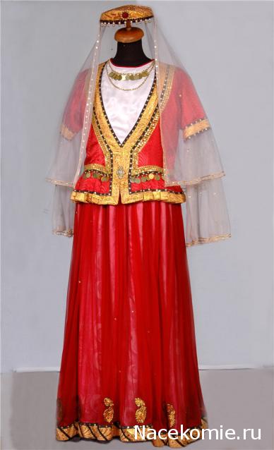 Куклы в народных костюмах №32 Кукла в азербайджанском праздничном костюме
