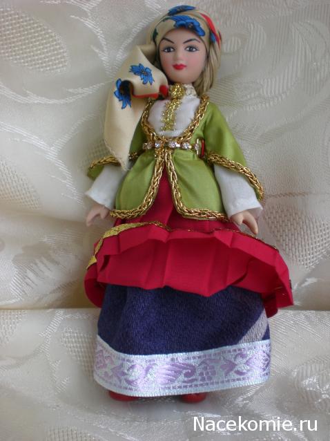 Куклы в народных костюмах №32 Кукла в азербайджанском праздничном костюме
