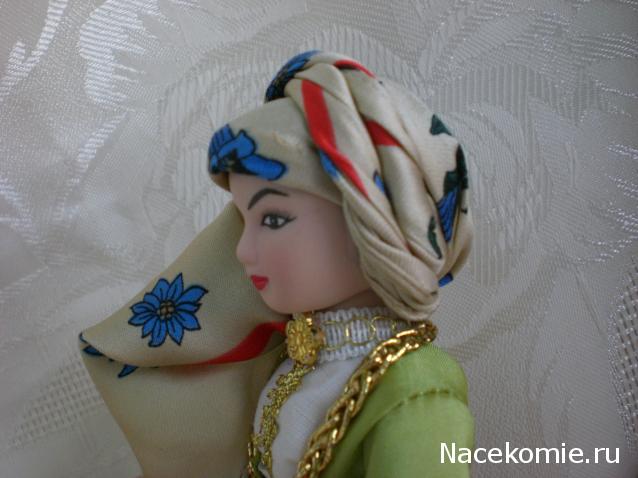 Куклы в народных костюмах №32 Кукла в азербайджанском праздничном костюме
