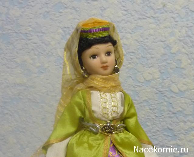 Куклы в народных костюмах №32 Кукла в азербайджанском праздничном костюме