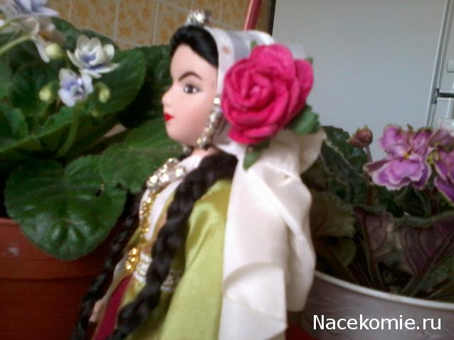 Куклы в народных костюмах №32 Кукла в азербайджанском праздничном костюме