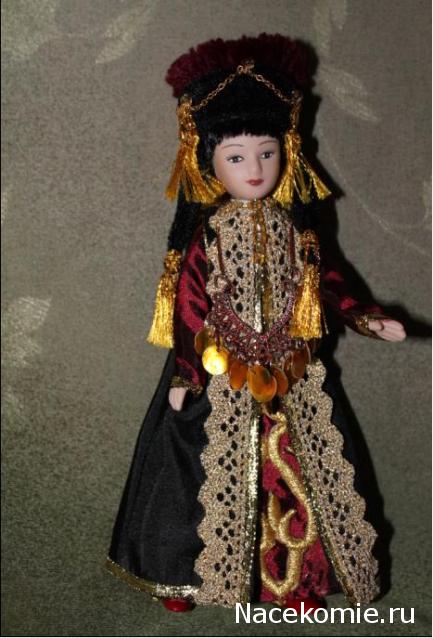 Куклы в народных костюмах №7 Кукла в калмыцком праздничном костюме