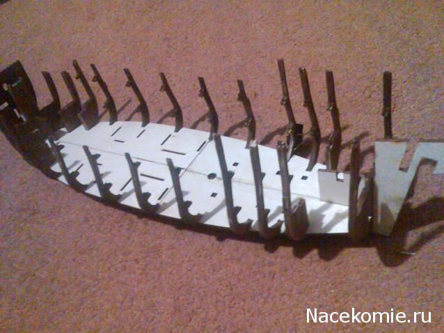 Собери Чёрную Жемчужину. Сборка корпуса.