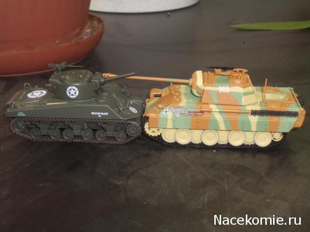 Танки Мира №11 SHERMAN M4 против PANTHER (SD.KFZ.171) 2 модели