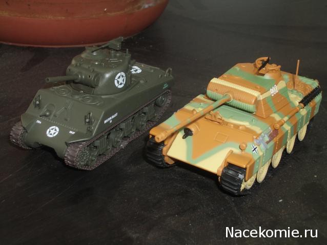 Танки Мира №11 SHERMAN M4 против PANTHER (SD.KFZ.171) 2 модели
