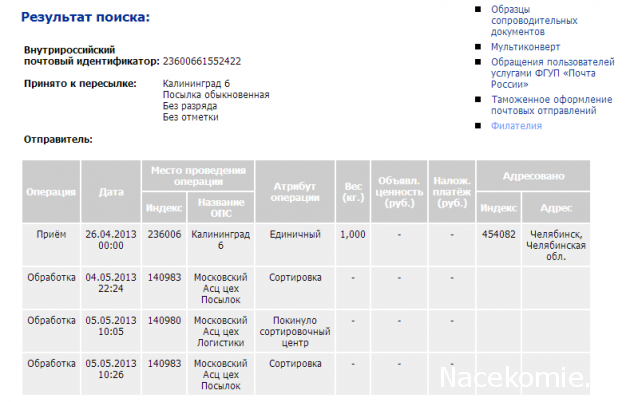 "Почта России". О ней самой...