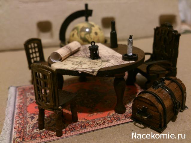 Собери Чёрную Жемчужину. Корма и каюта капитана