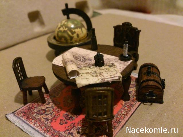 Собери Чёрную Жемчужину. Корма и каюта капитана