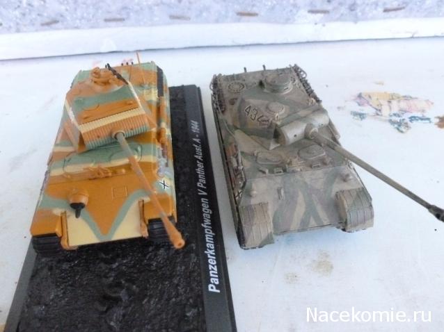 Танки Мира №11 SHERMAN M4 против PANTHER (SD.KFZ.171) 2 модели
